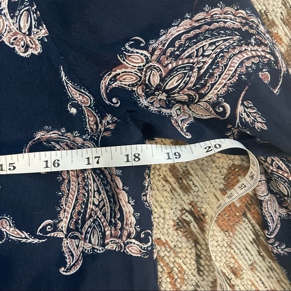 GARNET Hill Women's Size 6 Bohemian Pocket-detail Dress Navy Blue - Picture 6 of 9